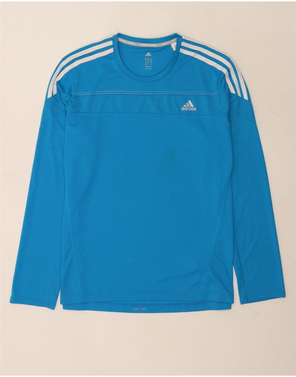 Adidas Hombre Climalite Top Manga Larga XL Azul Poliéster