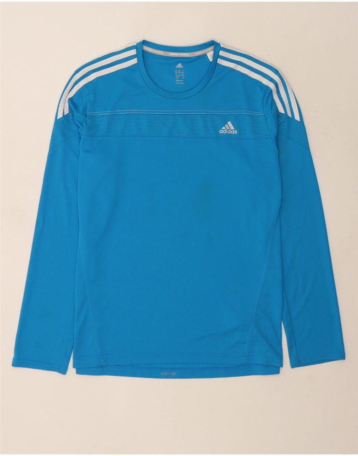 Adidas Hombre Climalite Top Manga Larga XL Azul Poliéster