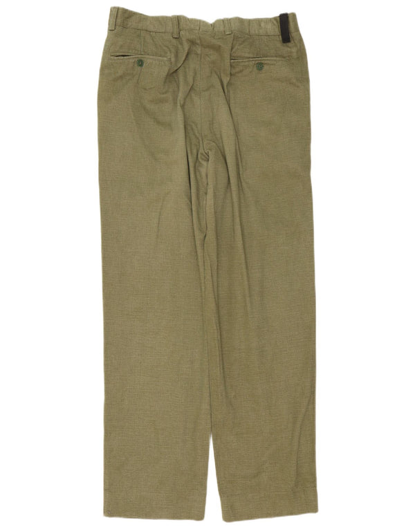 Valentino - Pantalón chino con pinzas para hombre IT 52 XL W38 L32 Verde