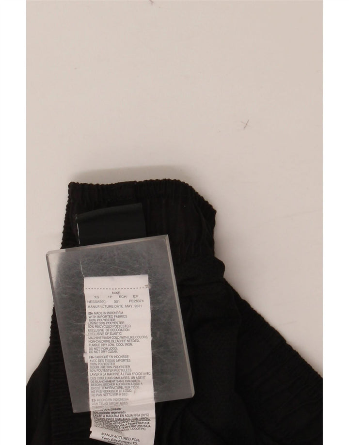 Pantalones cortos deportivos NIKE para mujer UK 4 XS Negro Poliéster