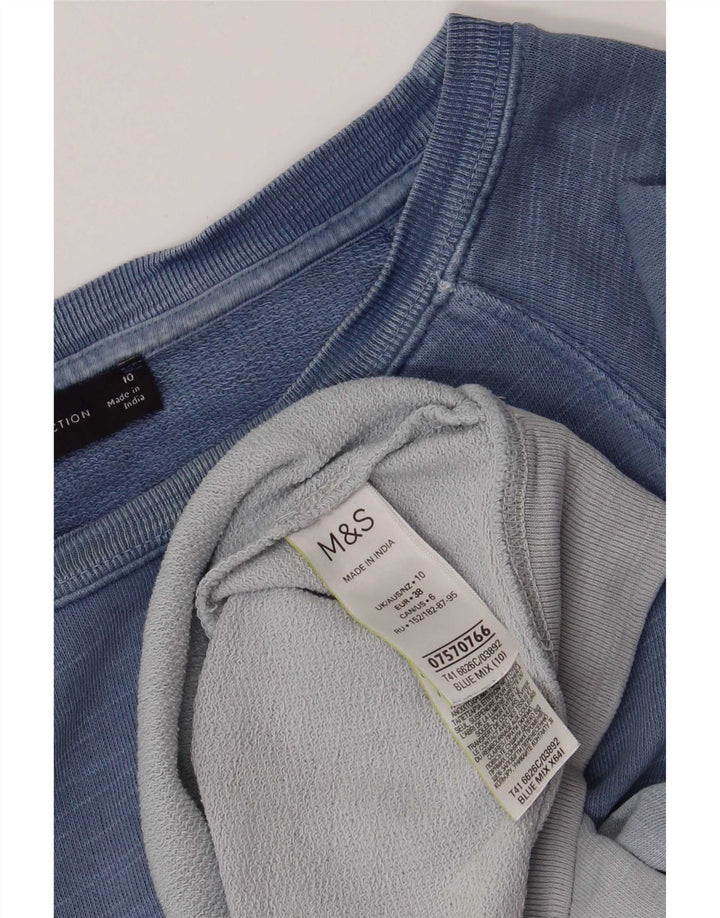 Marks & Spencer Sudadera para mujer Jumper UK 10 Small Blue Tie Dye