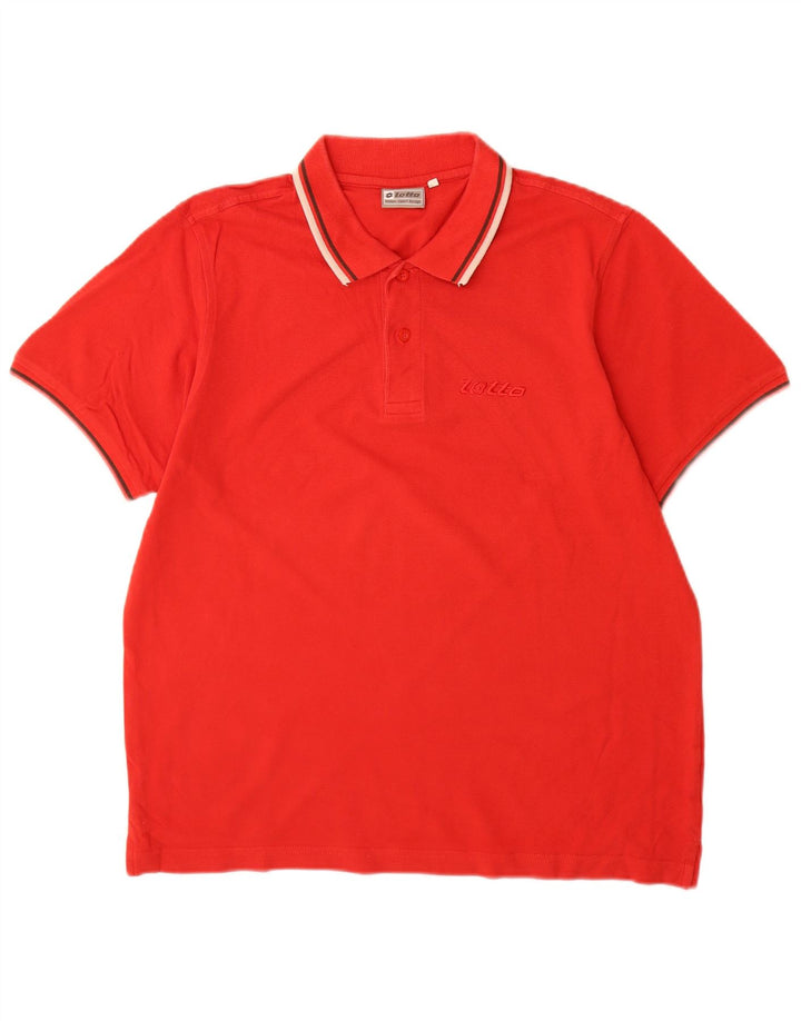 Polo Lotto Hombre Rojo Mediano