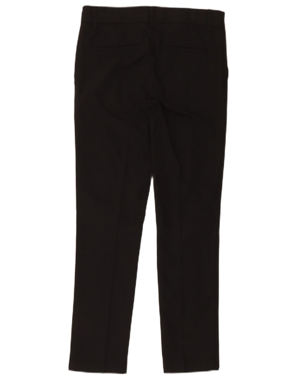 Marks & Spencer Pantalones de traje ajustados para niños 12-13 años W32 L27 Poliéster negro