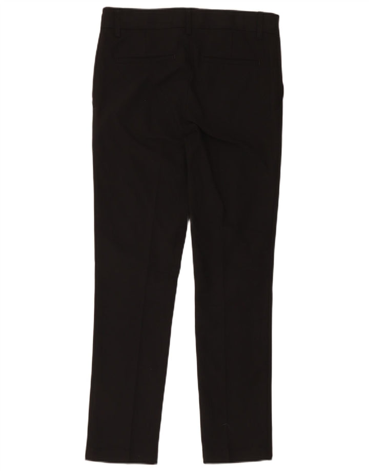 Marks & Spencer Pantalones de traje ajustados para niños 12-13 años W32 L27 Poliéster negro
