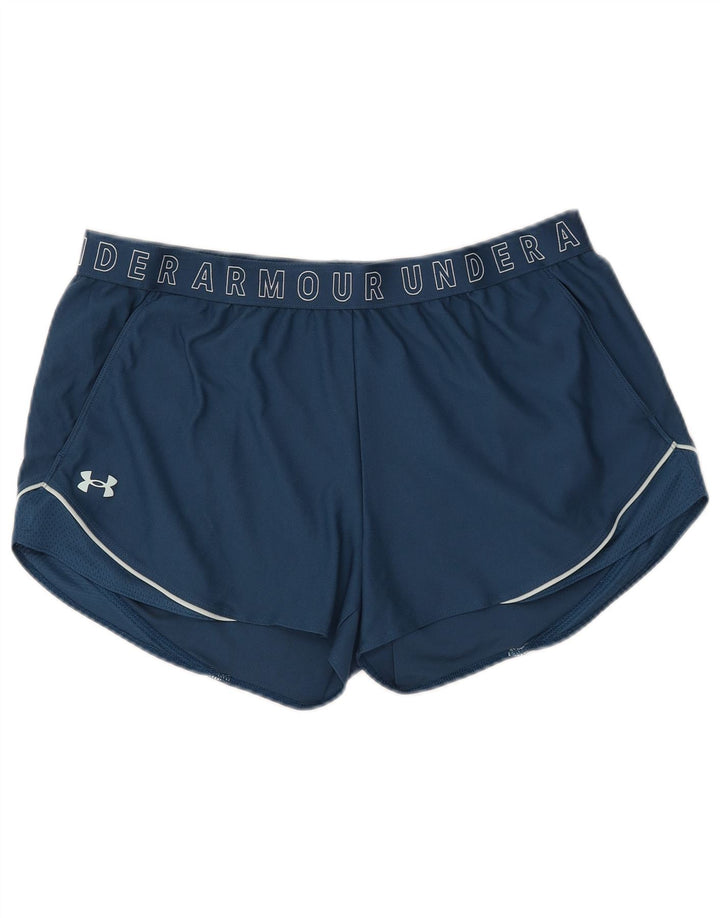 UNDER ARMOUR Pantalones cortos deportivos gráficos para mujer UK 40 XL Azul