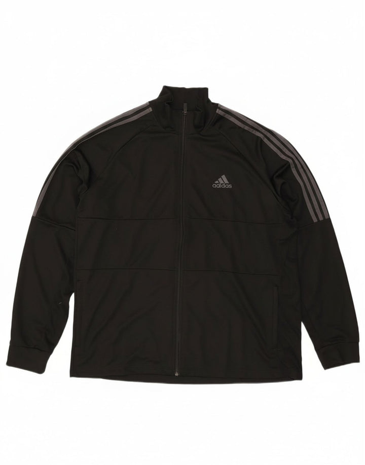Adidas Hombre Aeroready Chándal Top Chaqueta 2XL Negro Poliéster