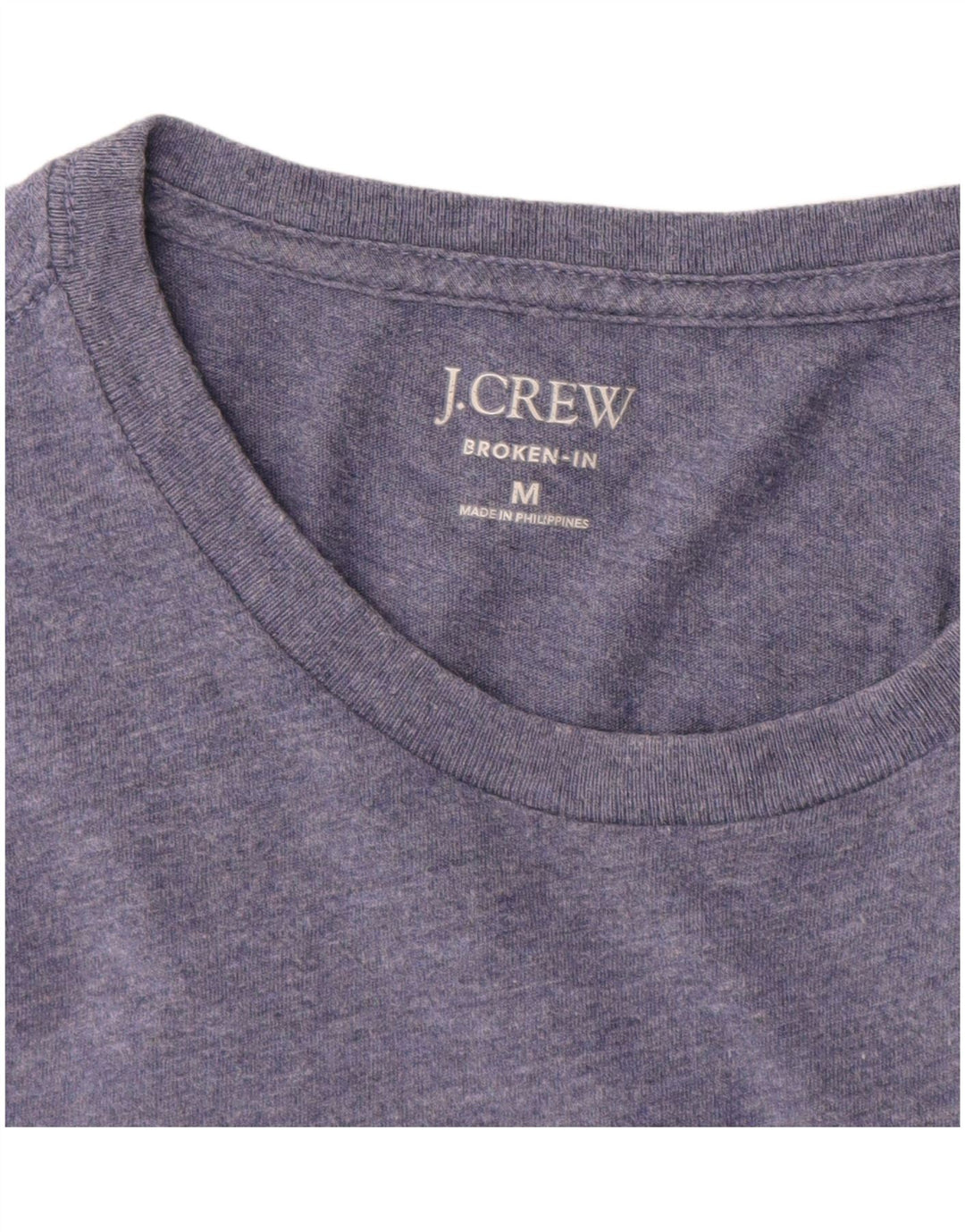 Camiseta J. Crew Mujer Broken In Top Algodón moteado azul medio