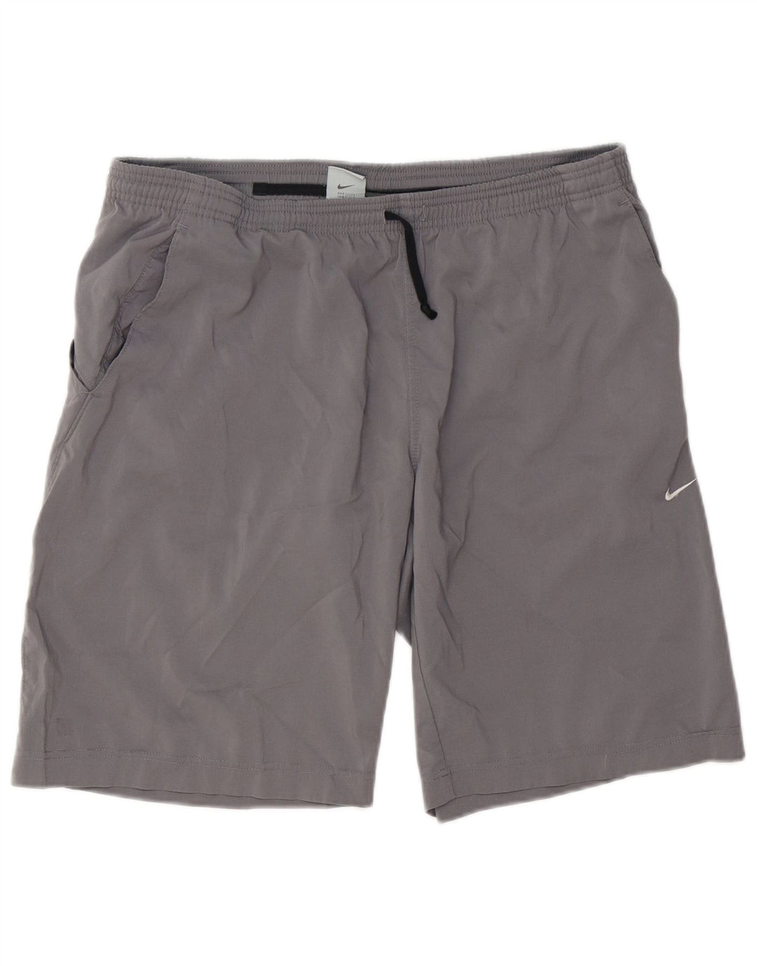 NIKE Pantalones cortos deportivos Dri Fit para hombre Poliéster gris grande