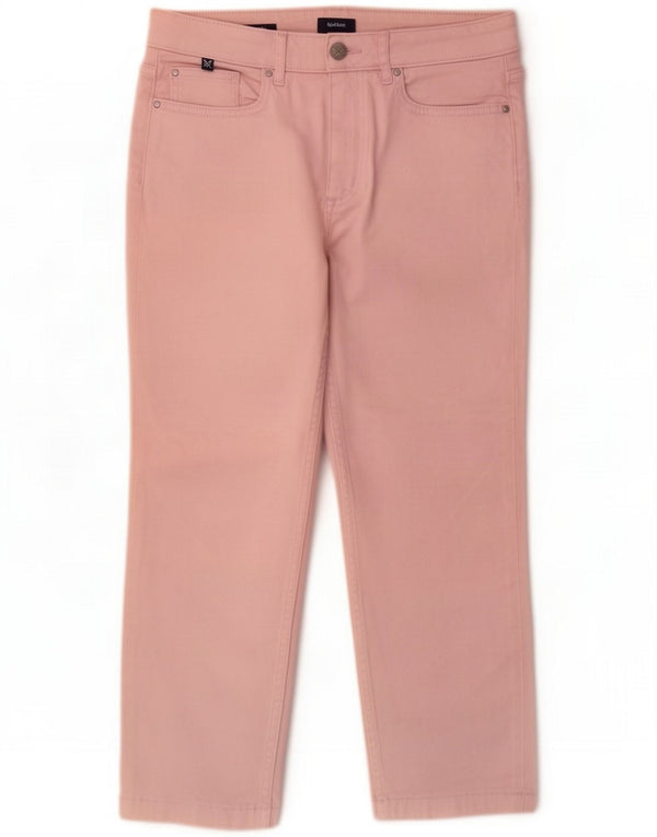 Crew Clothing Jeans recortados para mujer UK 10 Small W27 L23 Algodón rosa