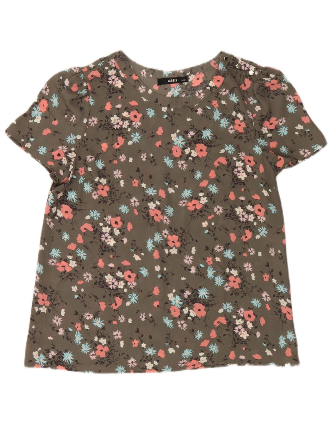 Blusa Oasis para mujer Top UK 10 Small Green Floral