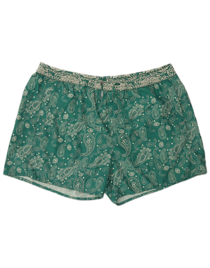 COAST Bañador para hombre, talla grande, color verde Paisley