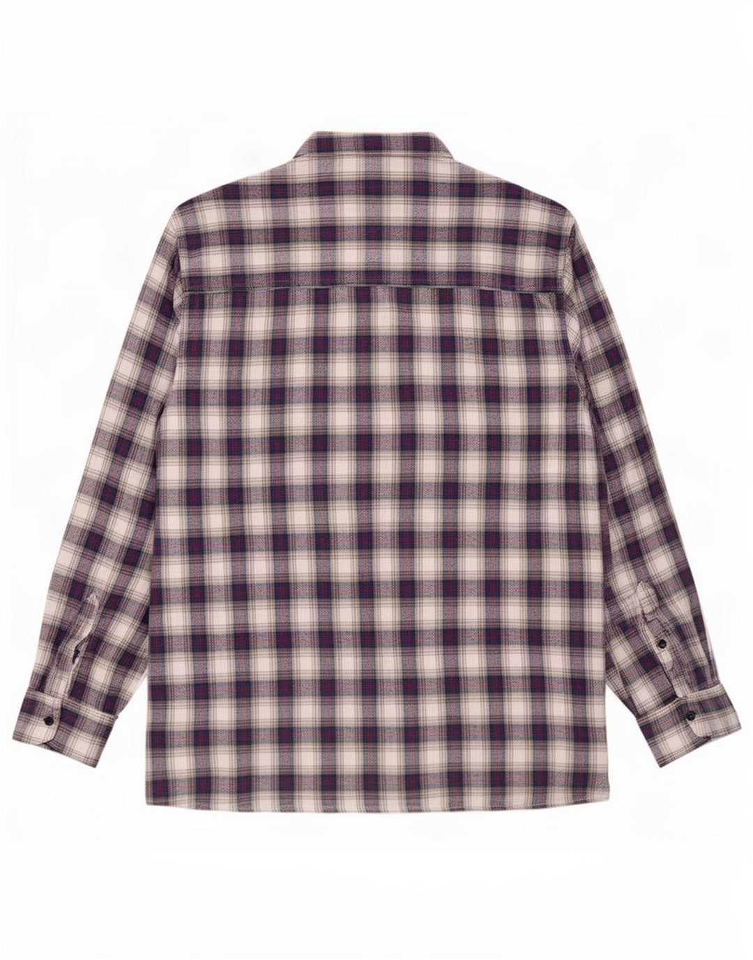 Rosengarten Camisa De Franela De Algodón A Cuadros Azul Medio - Hombre
