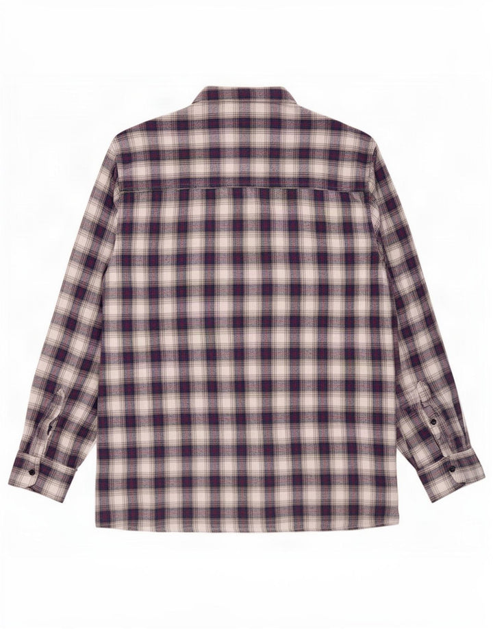 Rosengarten Camisa De Franela De Algodón A Cuadros Azul Medio - Hombre
