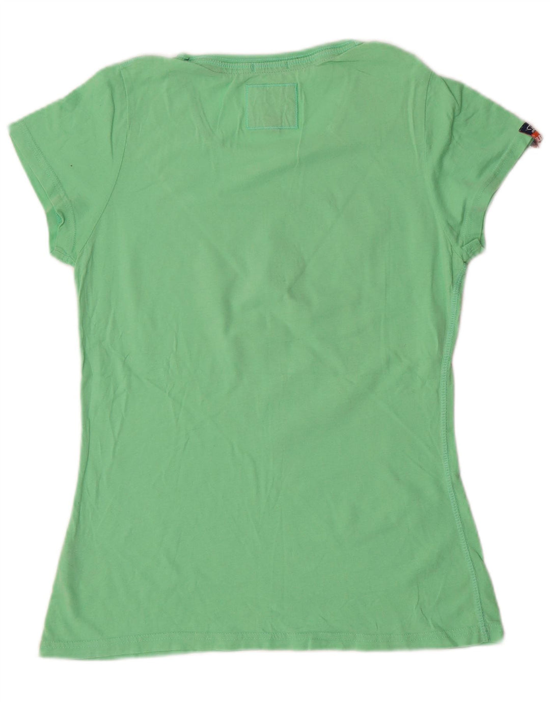 SUPERDRY Camiseta gráfica para mujer Top UK 44 Large Algodón verde