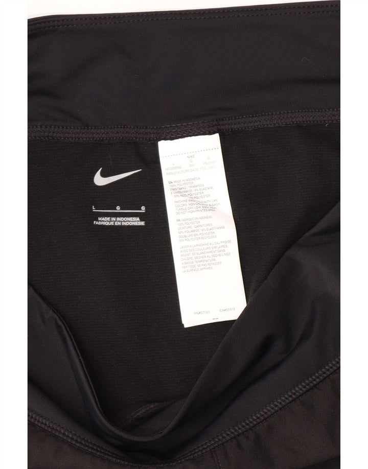 Nike Pantalones cortos deportivos para mujer UK 46 Grande Poliéster negro