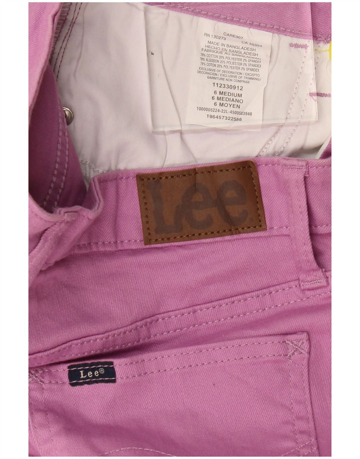 Lee Capri Jeans para Mujer US 6 Medium W30 L22 Algodón Púrpura