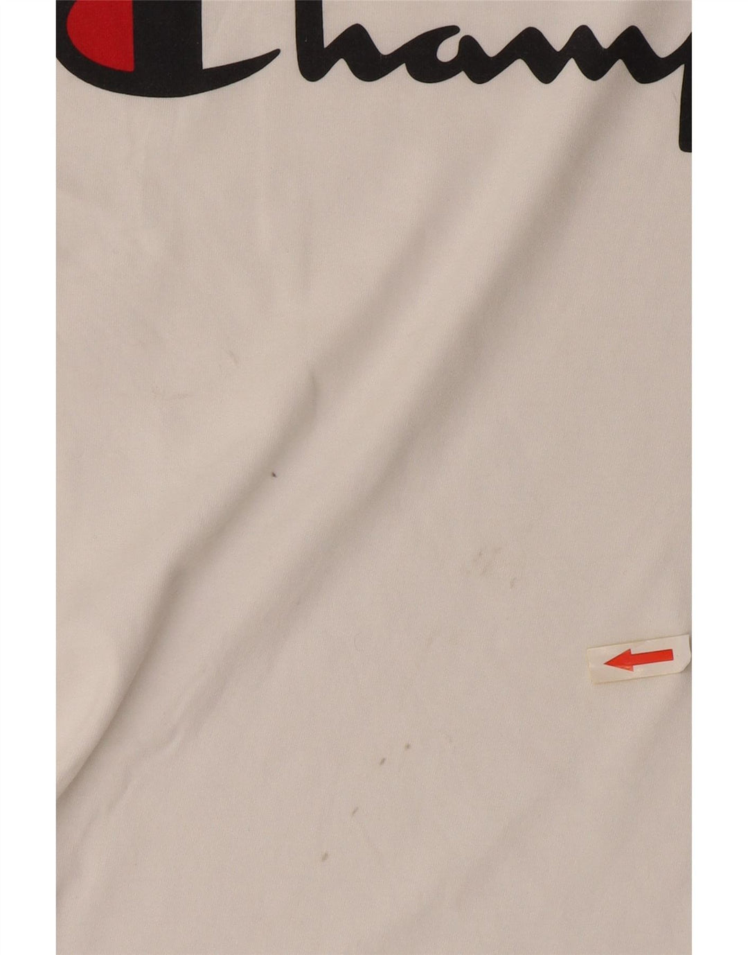 Champion Camiseta gráfica para hombre Top Medium White Cotton