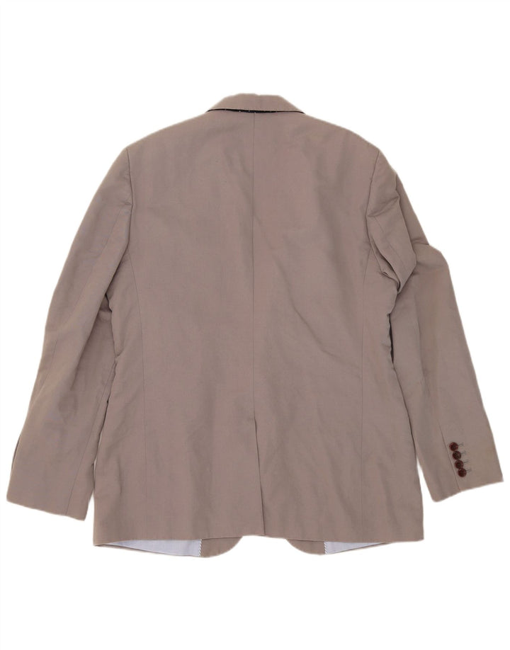 Crew Clothing Chaqueta tipo blazer de 2 botones para hombre UK 42 XL Algodón gris