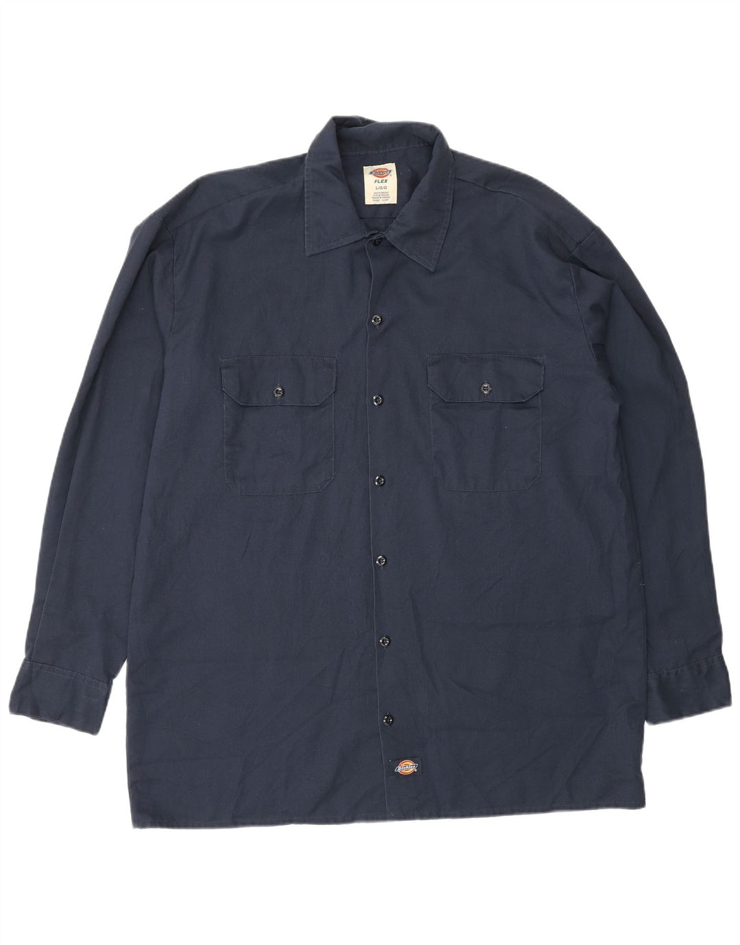 Camisa Dickies Hombre Grande Poliéster Azul Marino