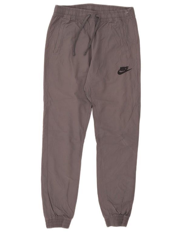 Nike - Pantalones deportivos para hombre, talla pequeña, W29 L28, algodón gris