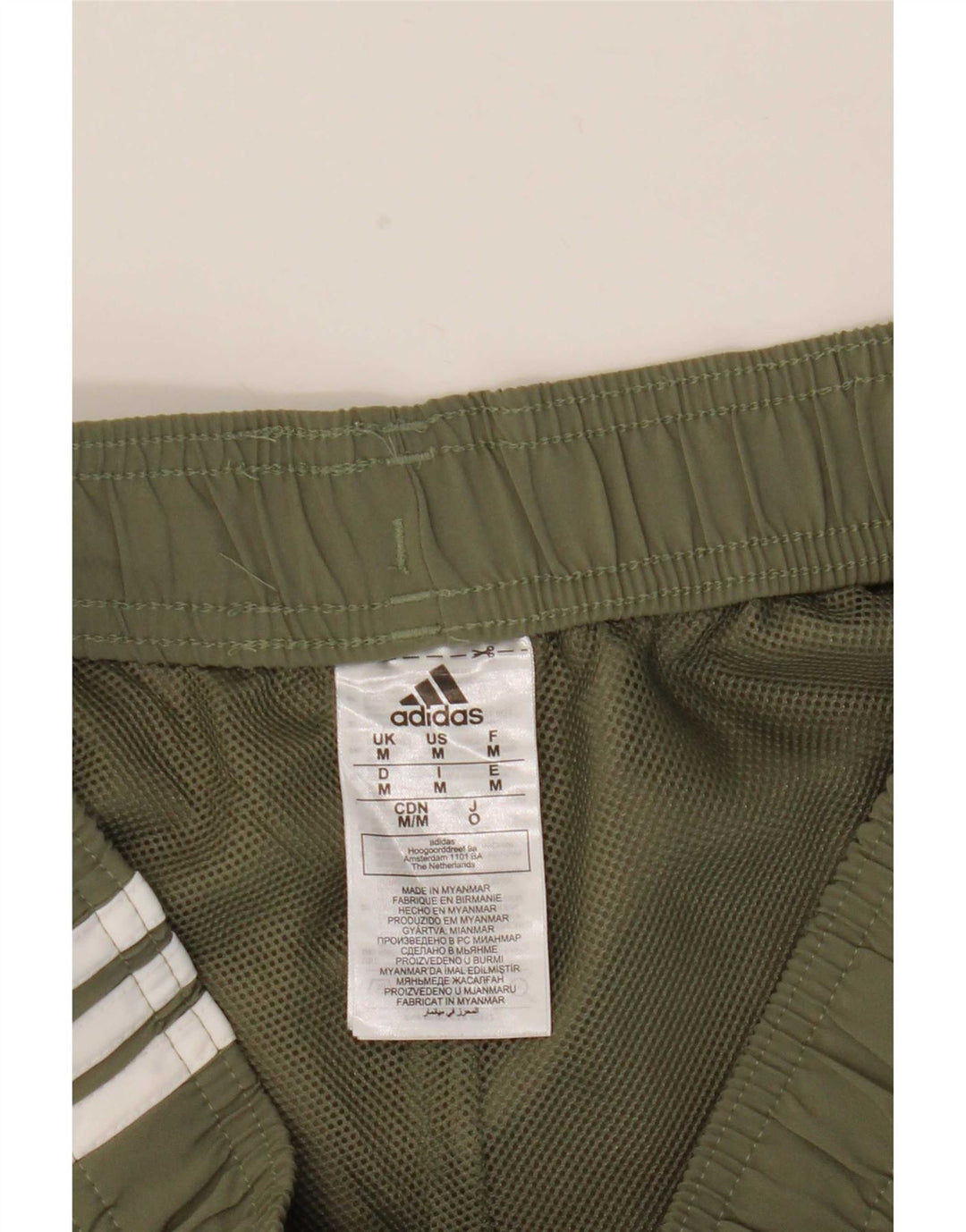 Adidas Hombre Pantalones Cortos Deportivos Medio Caqui Poliéster