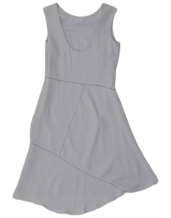 Reiss Vestido acampanado sin mangas para mujer UK 40 Small Blue