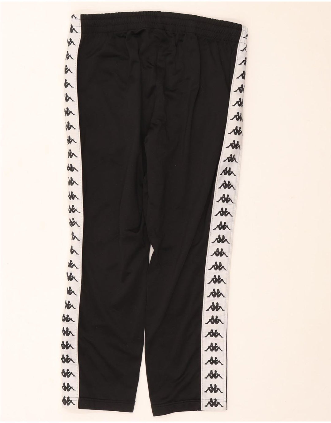Kappa Hombre Pantalones De Chándal Gráficos Poliéster Color Block Medium Negro