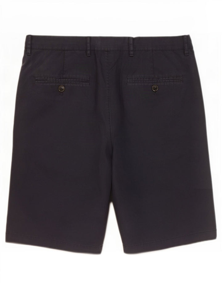 Marks & Spencer Pantalones cortos chinos para hombre W32 Algodón azul marino mediano