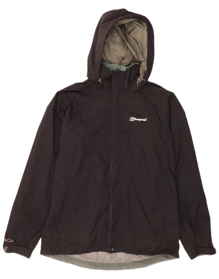 Berghaus Chubasquero con capucha para niños 11-12 años Poliamida negro