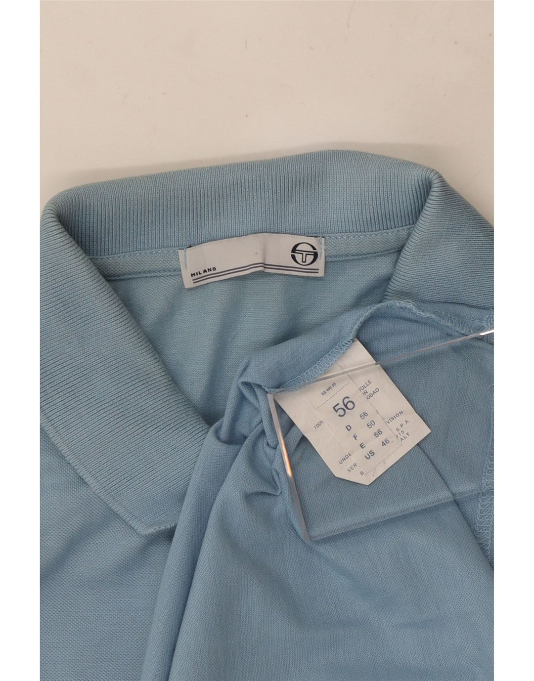 SERGIO TACCHINI Polo Milano para hombre IT 56 2XL Algodón azul