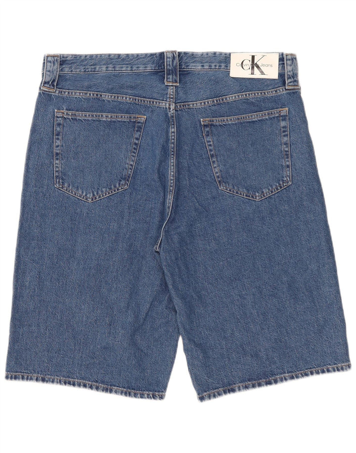 Calvin Klein Pantalones cortos de mezclilla para hombre W36 Algodón azul grande