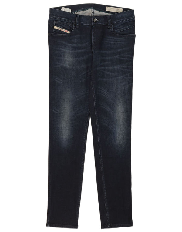 Diesel Mujer Getlegg Vaqueros Ajustados De Cintura Baja W29 L32 Algodón Azul Marino