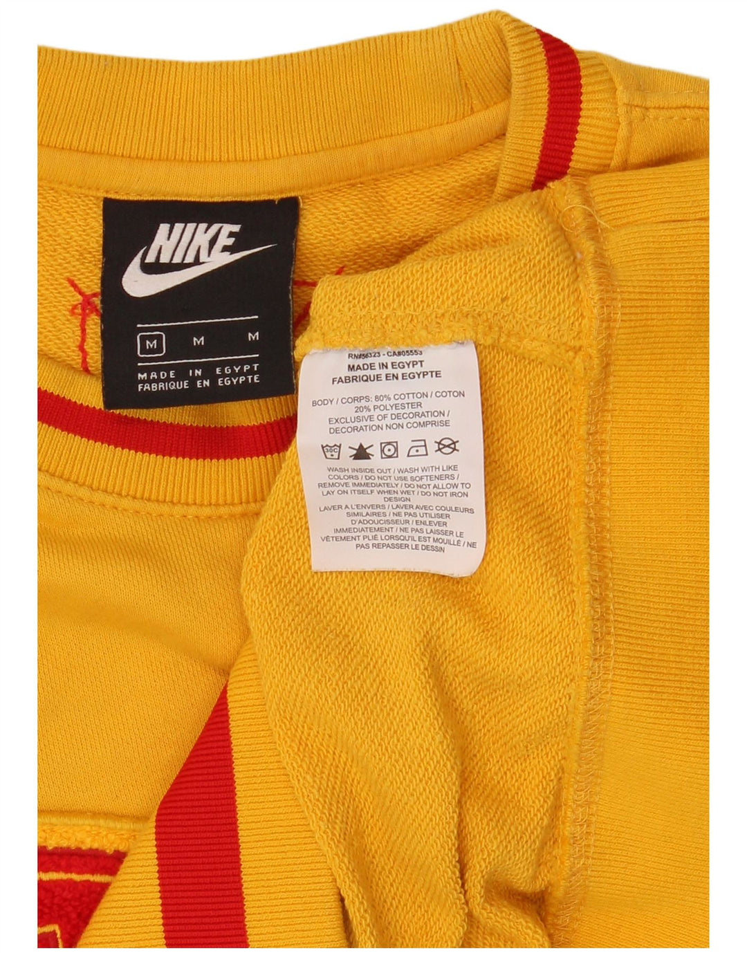 Nike Athletic Dept Graphic Sudadera tipo jersey de algodón amarillo medio para hombre