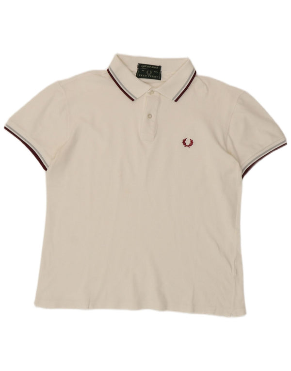 Polo Fred Perry Hombre Blanco Mediano