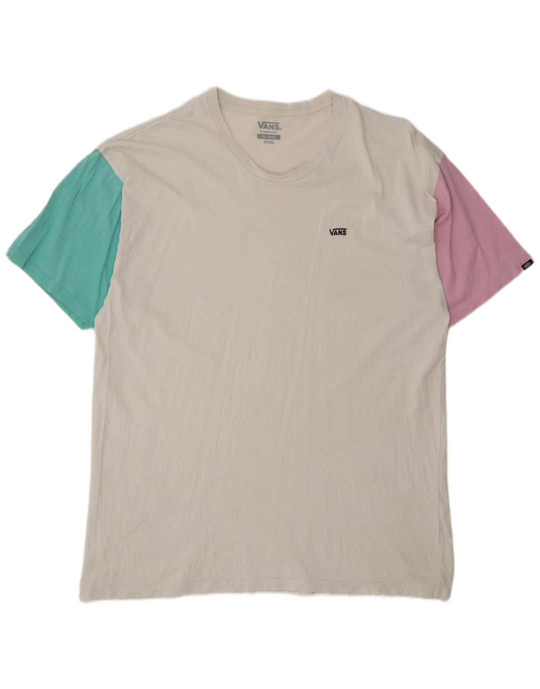 Camiseta Vans Classic Fit para hombre, talla 2XL, color blanco