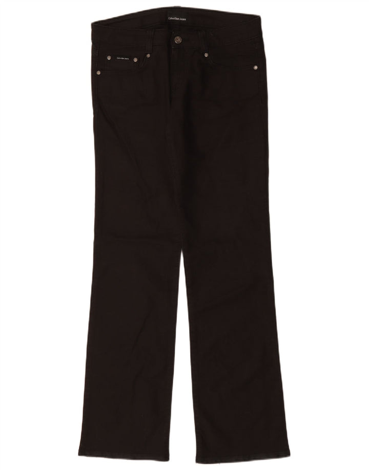 Vaqueros rectos Calvin Klein para mujer W28 L34 Algodón negro