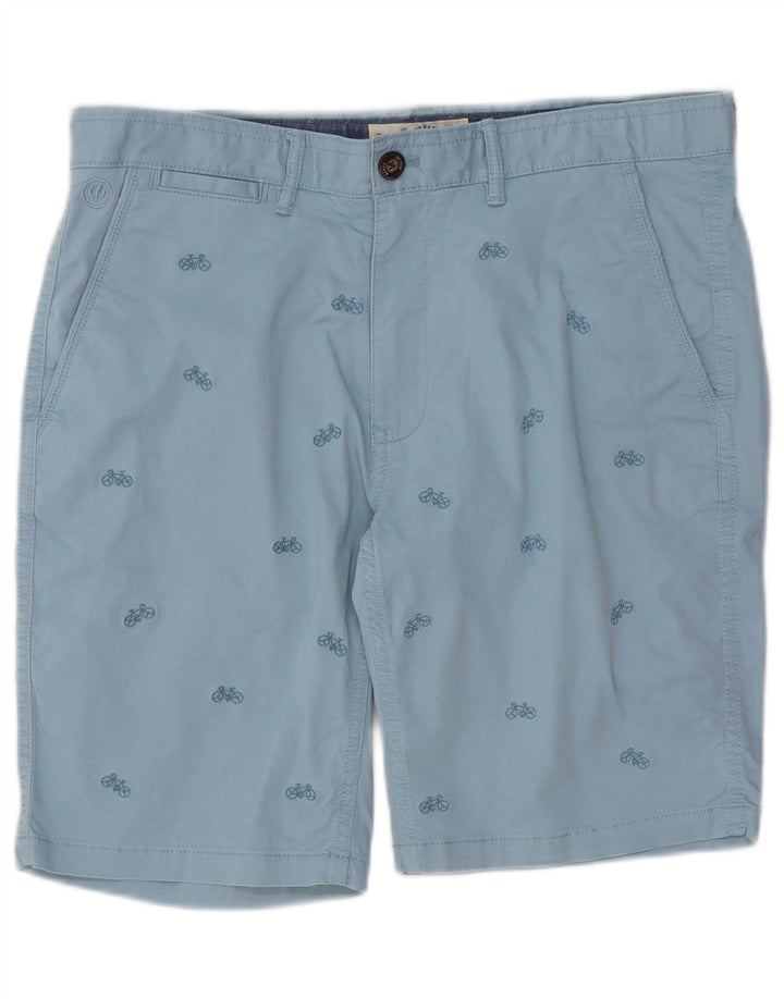 Pantalones cortos chinos para hombre Fat Face W34 Algodón con lunares azules grandes