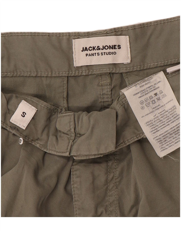 Jack & Jones Mens Cargo Shorts Small W29 Algodón Caqui