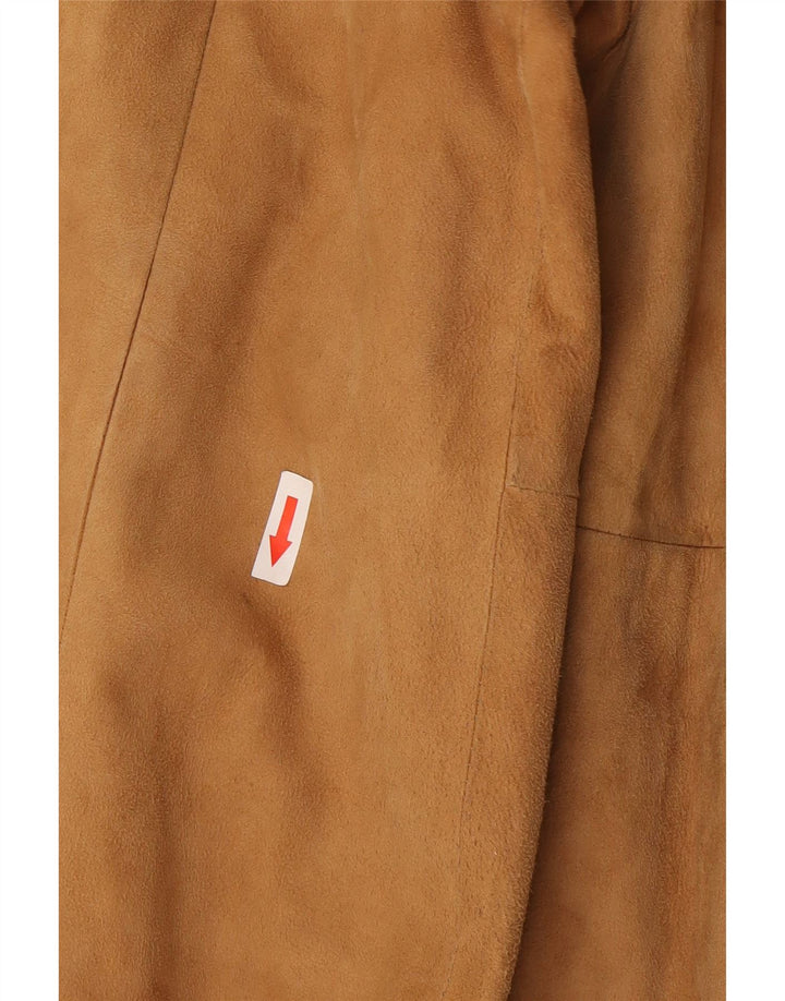Chaqueta de ante vintage para mujer IT 44 Beige medio