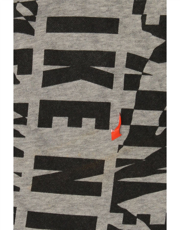 NIKE - Sudadera gráfica para mujer, talla 40, algodón gris medio