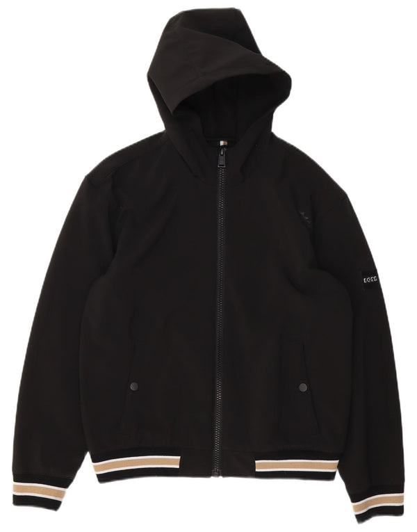 Hugo Boss Chaqueta Bomber con Capucha para Niños 13-14 Años Small Negro Rayas