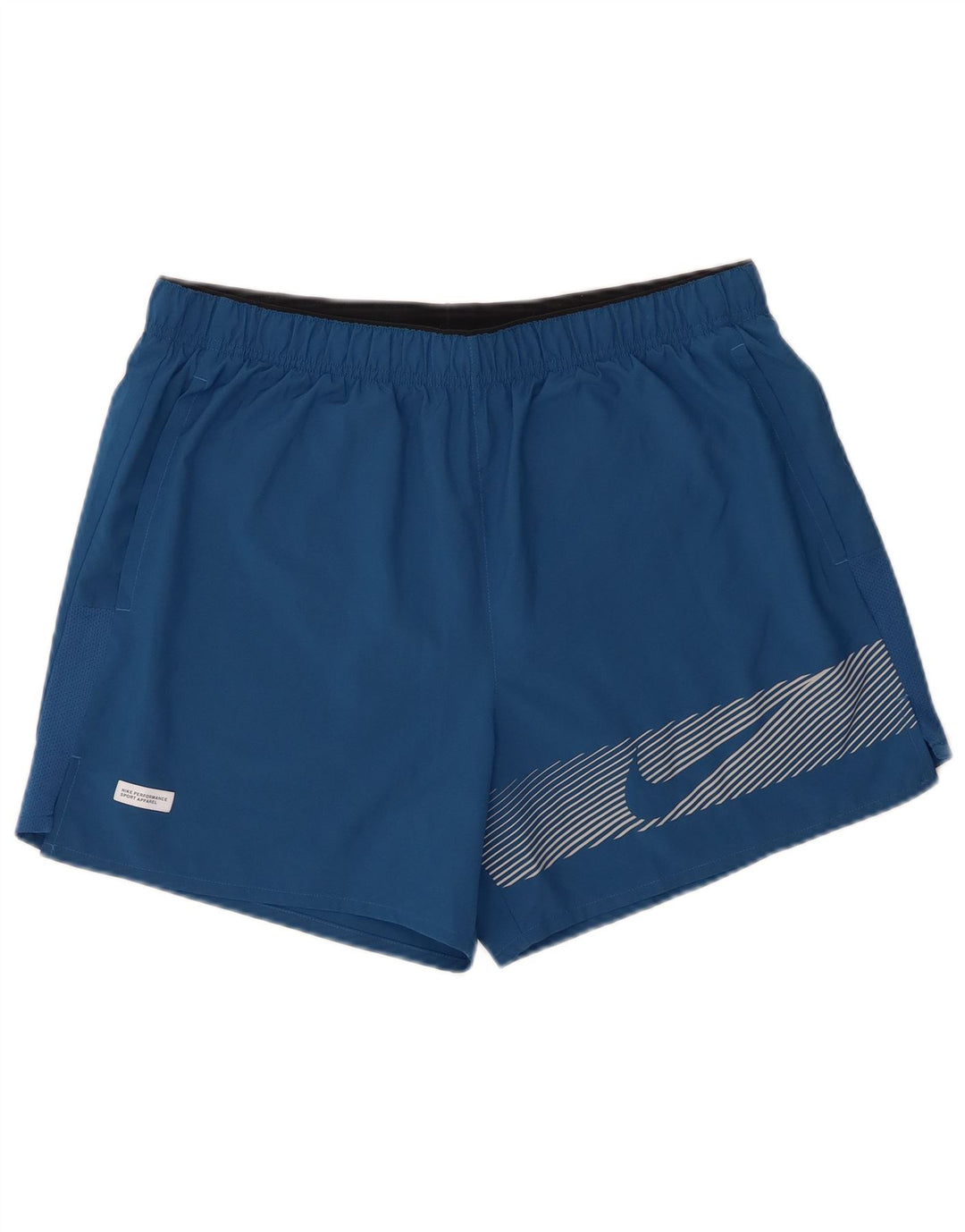 Nike Dri Fit Graphic - Pantalones cortos deportivos para hombre, poliéster azul grande