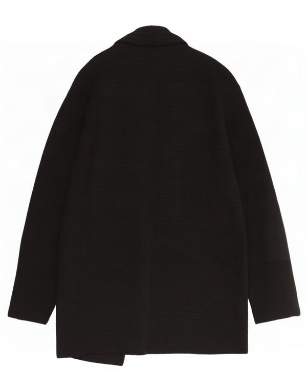 Zara Hombre Jersey Cárdigan Abierto Largo XL Negro
