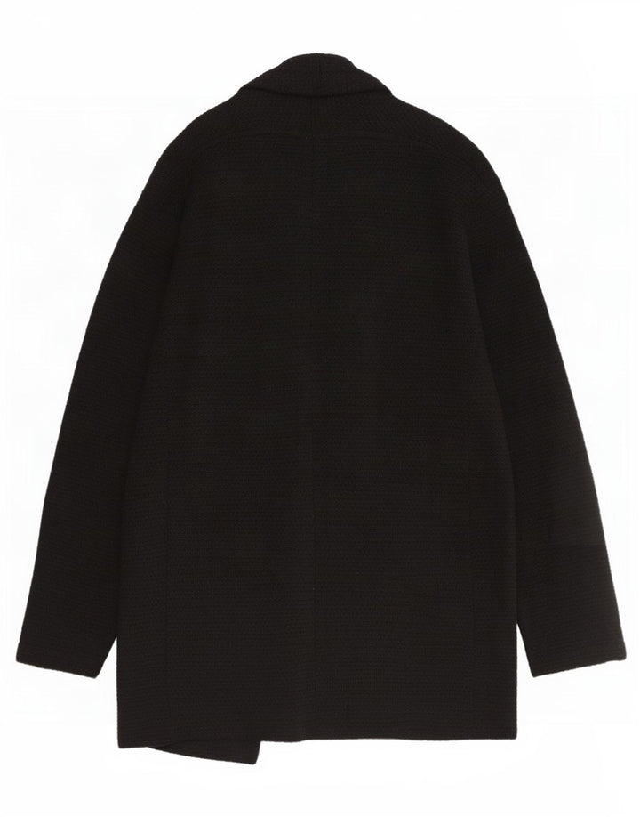 Zara Hombre Jersey Cárdigan Abierto Largo XL Negro