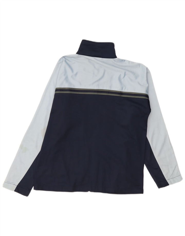 Asics Hombre Chándal Top Jacket Medium Azul Marino Colorblock