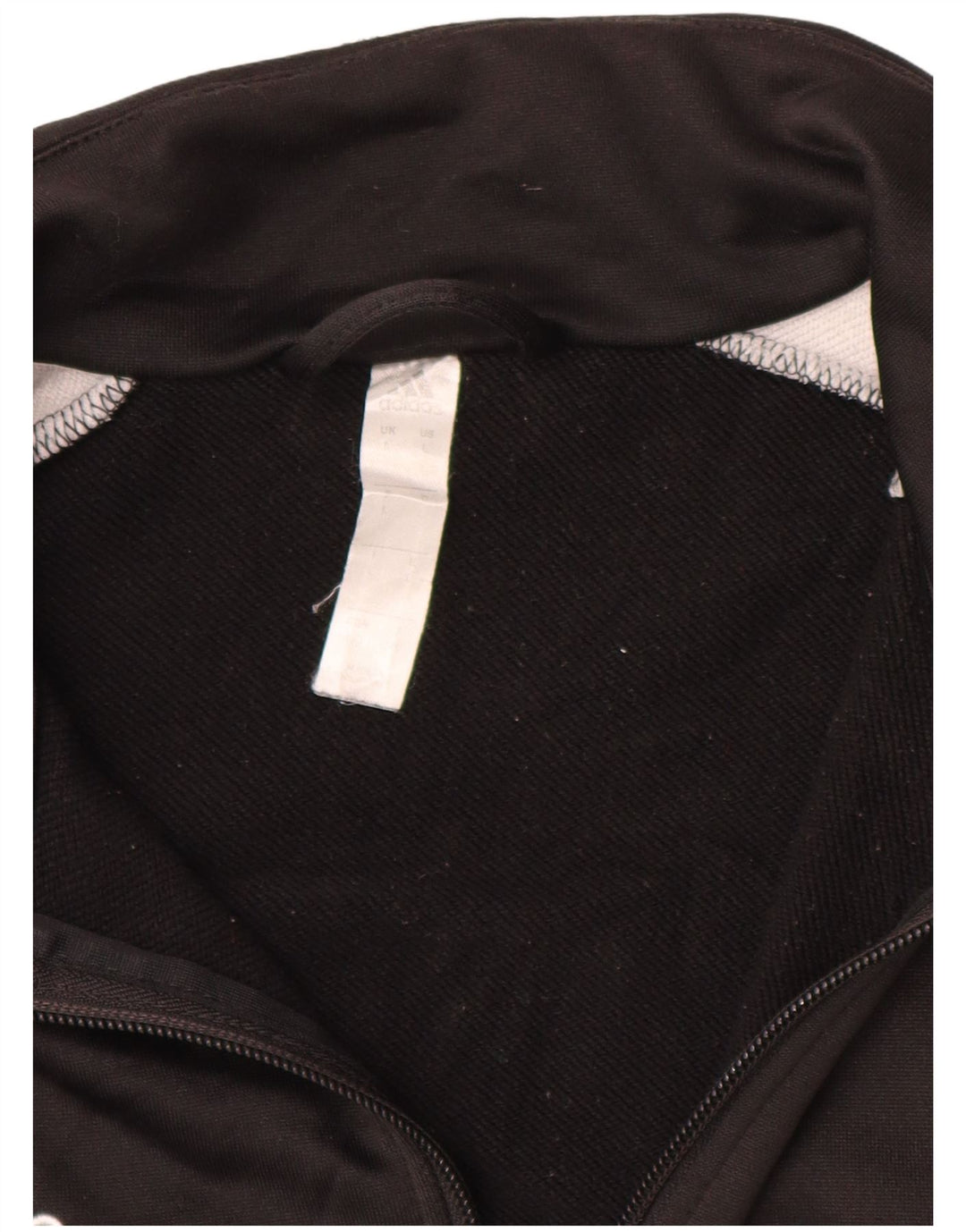 ADIDAS Hombre Chándal Top Chaqueta Grande Negro Colorblock Poliéster