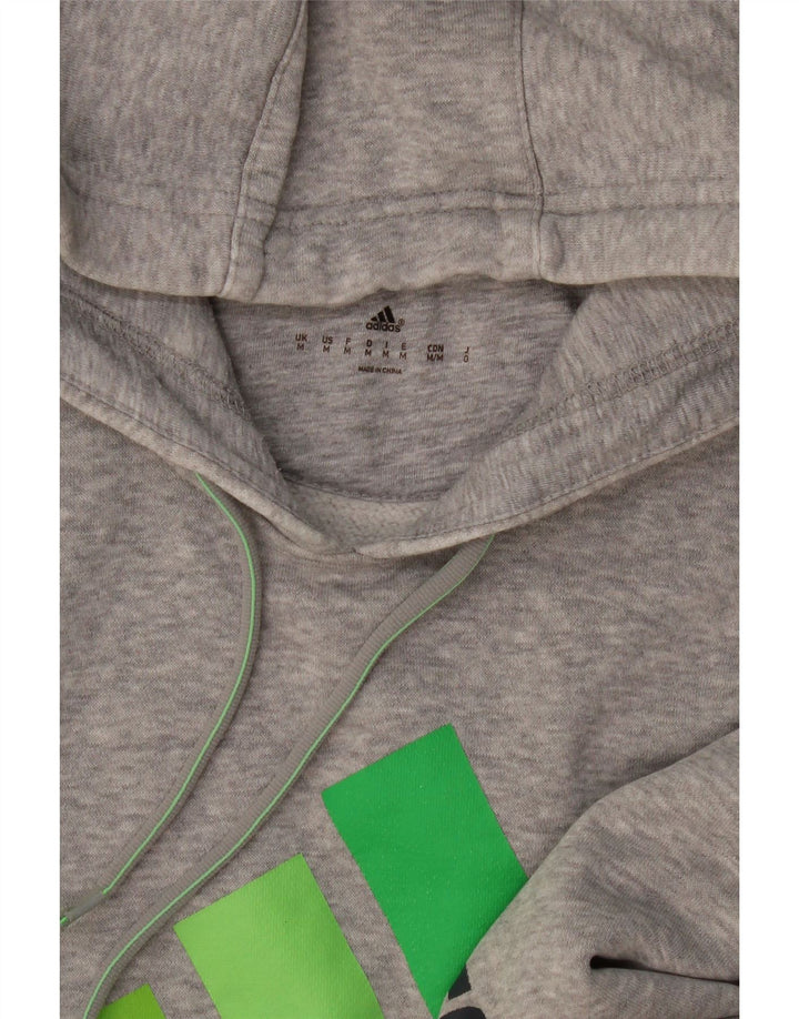 Adidas Hombre Sudadera Con Capucha Graphic Jumper Gris Medio