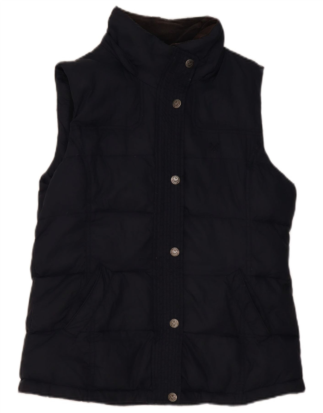 Crew Clothing Chaleco acolchado para mujer UK 40 Mediano Azul marino Poliéster