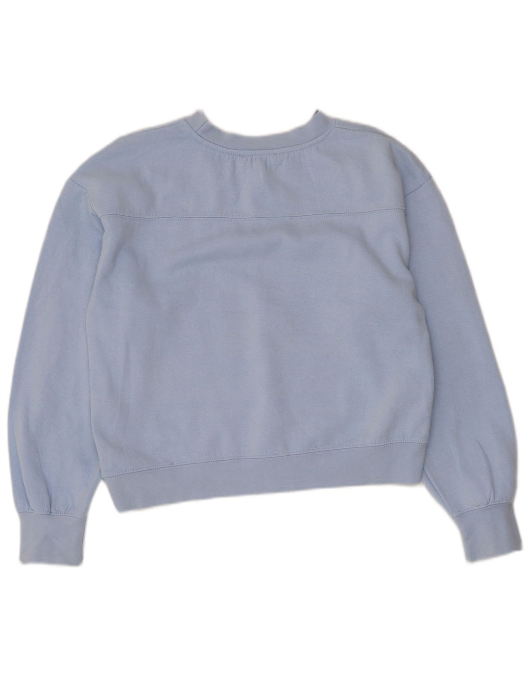 Zara Mujer Crop Sudadera Jumper UK 10 Small Azul Poliéster