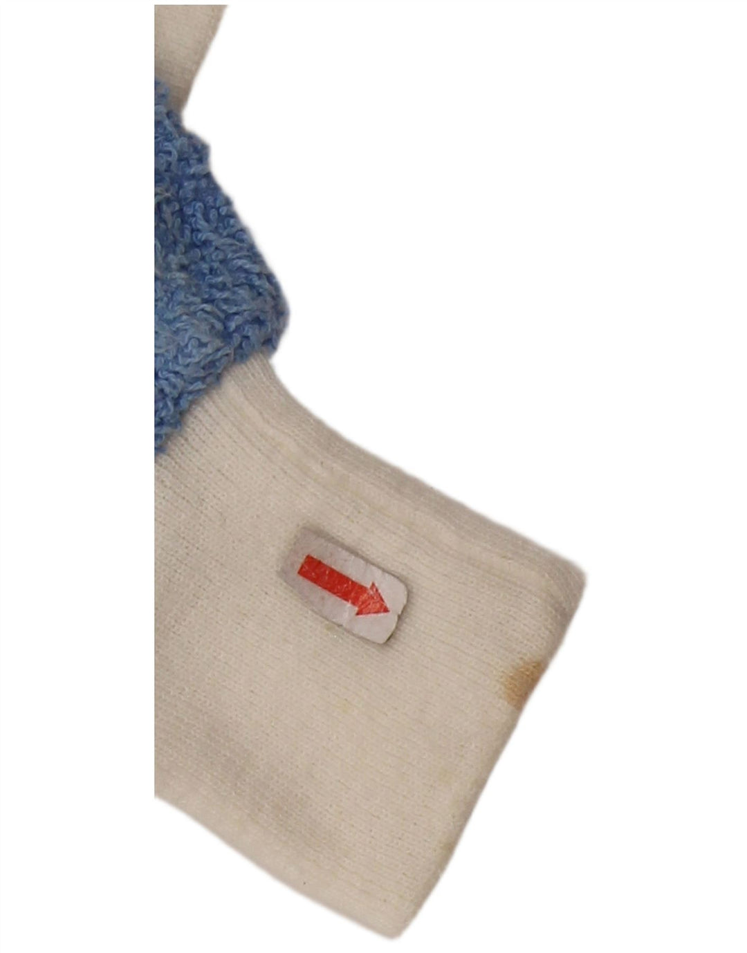 VINTAGE Mujer Barco Cuello Jersey Suéter Reino Unido 16 Grande Azul Colorblock